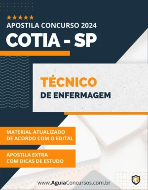 Apostila Técnico Enfermagem Prefeitura de Cotia SP 2024