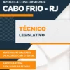 Apostila Técnico Legislativo Prefeitura de Cabo Frio RJ 2024