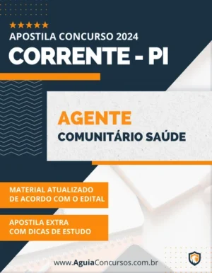 Apostila Agente Comunitário Saúde Prefeitura de Corrente PI 2024