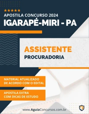 Apostila Assistente Procuradoria Prefeitura de Igarapé-Miri PA 2024
