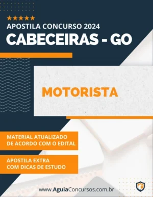 Apostila Motorista Concurso Prefeitura de Cabeceiras GO 2024