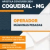 Apostila Operador Máquinas Pesadas Prefeitura de Coqueiral MG 2024