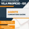 Apostila Agente Comunitário Saúde Vila Propício GO 2024