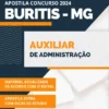 Apostila Auxiliar de Administração Prefeitura Buritis MG 2024