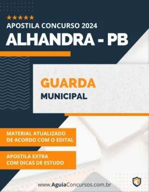 Apostila Guarda Municipal Pref Alhandra PB 2024