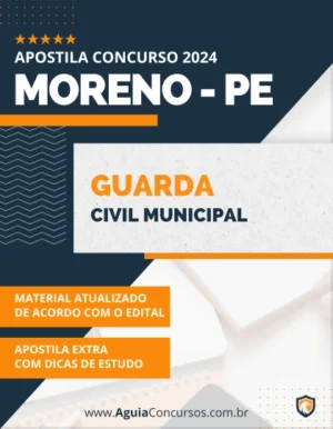 Apostila Guarda Civil Municipal Concurso Pref Moreno PE 2024