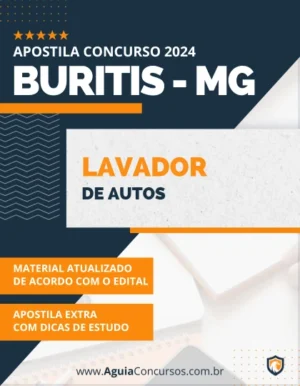 Apostila Lavador de Autos Prefeitura de Buritis MG 2024