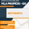 Apostila Motorista Concurso Prefeitura Vila Propício GO 2024