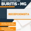 Apostila Recepcionista Concurso Prefeitura Buritis MG 2024