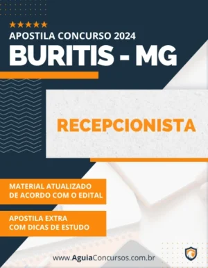 Apostila Recepcionista Concurso Prefeitura Buritis MG 2024