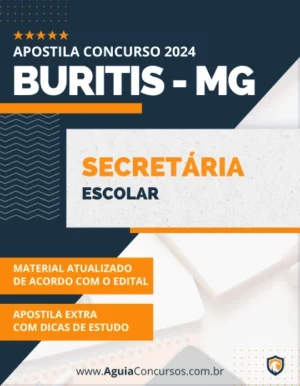 Apostila Secretária Escolar Prefeitura Buritis MG 2024