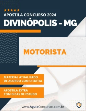 Apostila Motorista Concurso Pref Divinópolis MG 2024