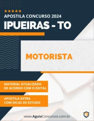 Apostila Motorista Concurso Pref Ipueiras TO 2024