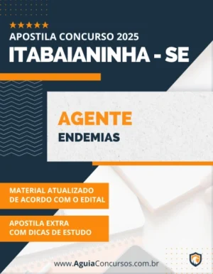 Apostila Agente Endemias Pref Itabaianinha SE 2025