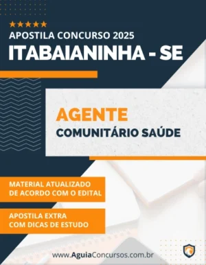 Apostila Agente Comunitário Saúde Pref Itabaianinha SE 2025