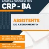 Apostila Assistente Atendimento Concurso CRP BA 2025