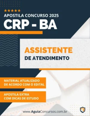 Apostila Assistente Atendimento Concurso CRP BA 2025