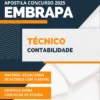 Apostila Técnico Contabilidade Concurso EMBRAPA 2025