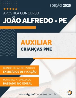 Apostila Auxiliar Crianças PNE Pref João Alfredo PE 2025