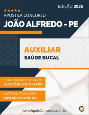 Apostila Auxiliar Saúde Bucal Pref João Alfredo PE 2025