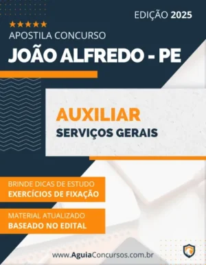 Apostila Auxiliar Serviços Gerais Pref João Alfredo PE 2025