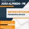 Apostila Entrevistador Programas Sociais Pref João Alfredo PE 2025