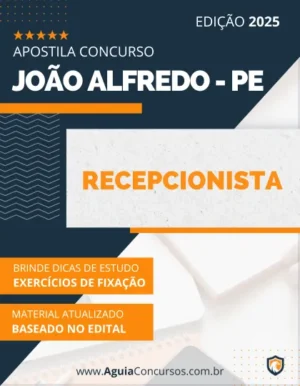 Apostila Recepcionista Concurso Pref João Alfredo PE 2025