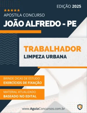 Apostila Trabalhador Limpeza Urbana Pref João Alfredo PE 2025