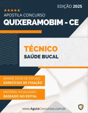 Apostila Técnico Saúde Bucal Quixeramobim CE 2025